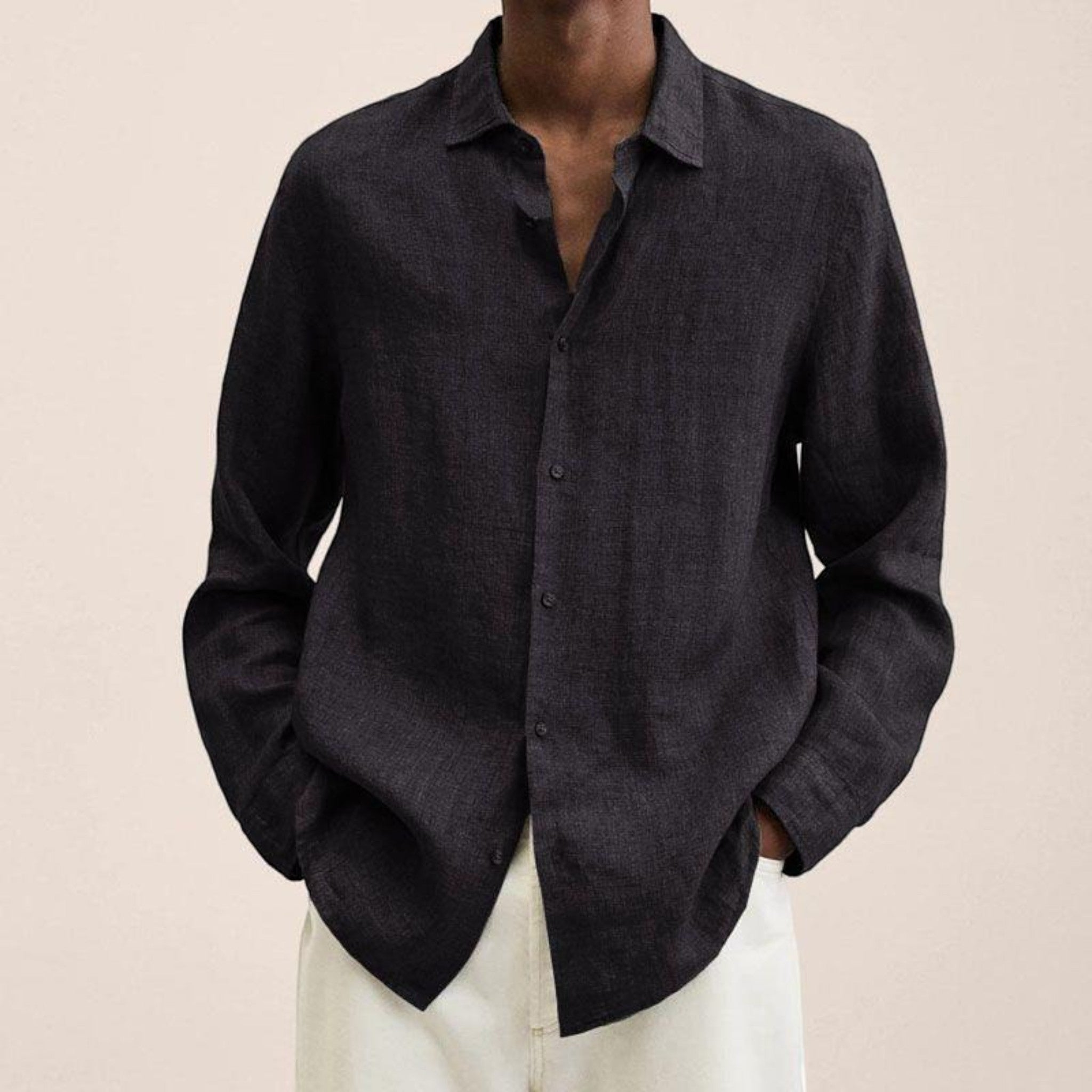 Axel | Chemise Décontractée À Manches Longues Pour Hommes