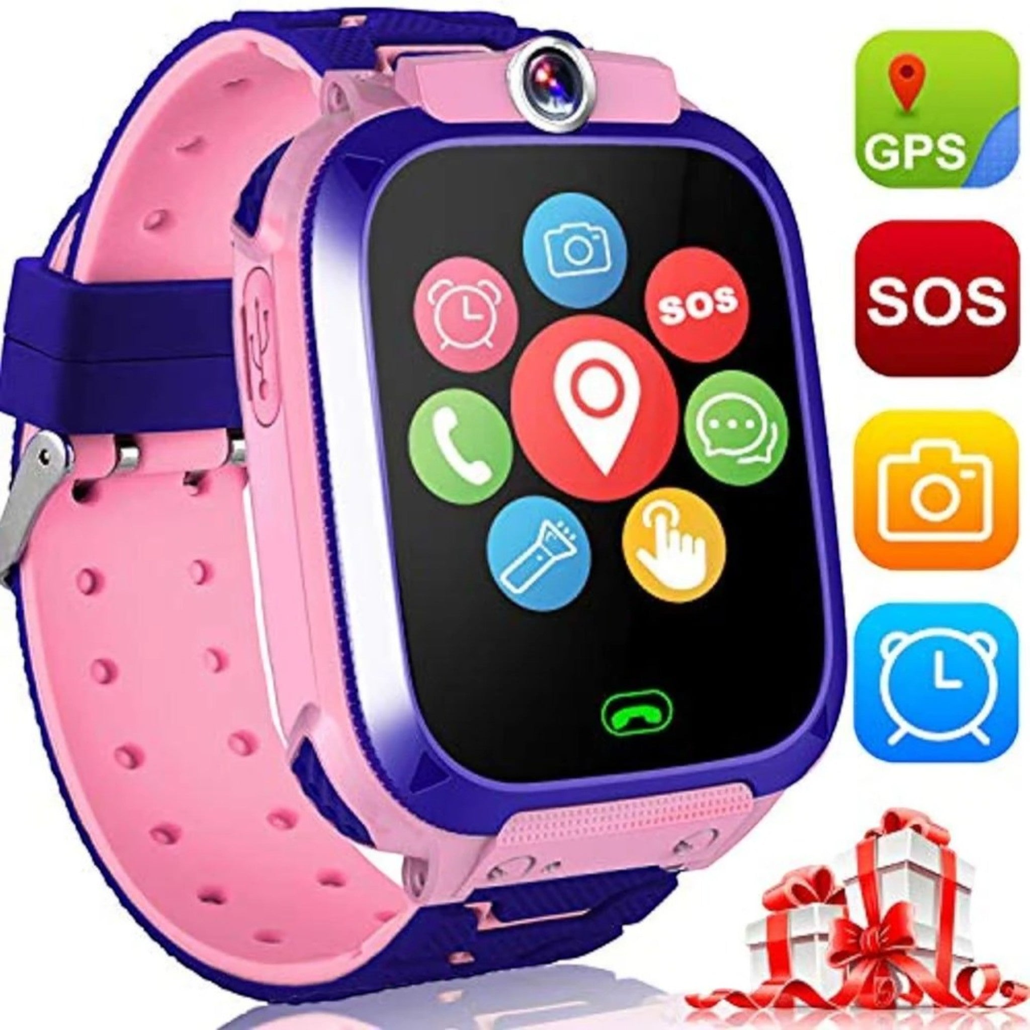 Montre Connectée pour Enfants avec GPS, Caméra, Appels et Bouton SOS – KidSecure