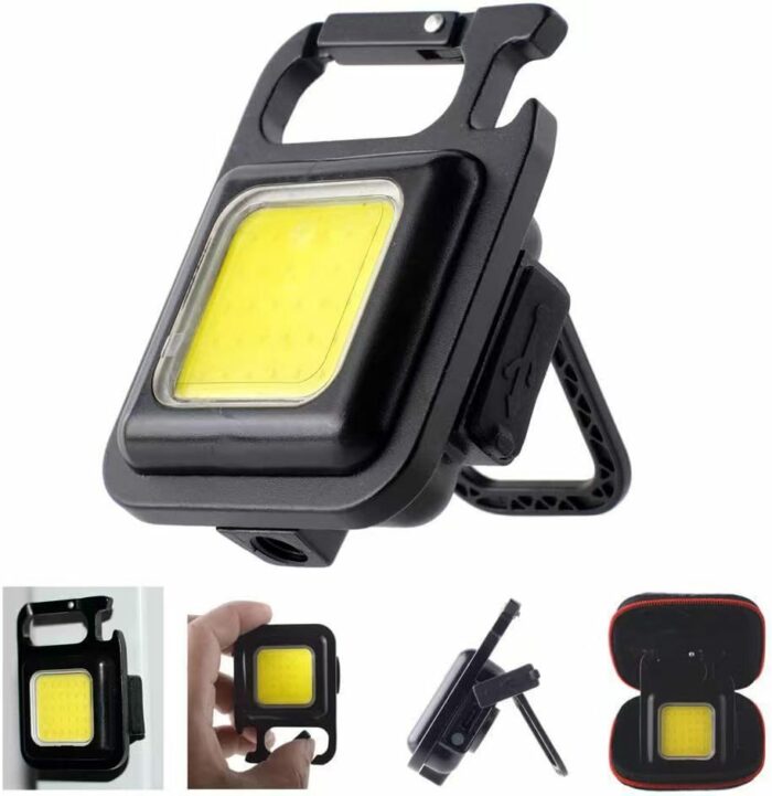 WorkBeam - Lampe de travail LED portable rechargeable avec porte-clés
