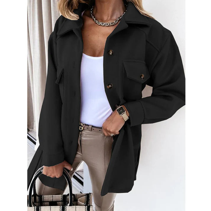 Camille – Manteau en laine chic pour femme