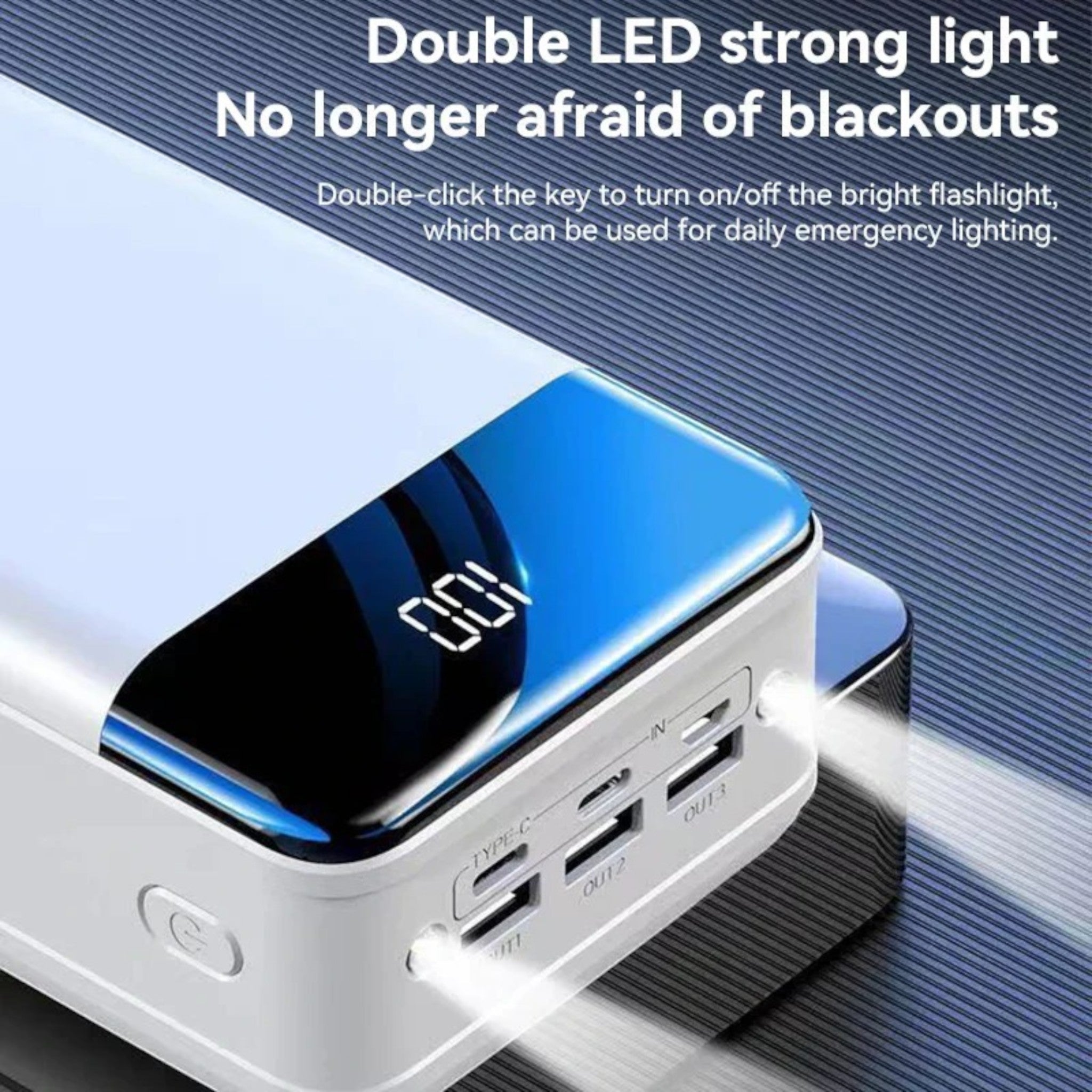 Batterie Externe 100.000mAh Ultra Haute Capacité – Recharge Ultra-Rapide pour Téléphones, Tablettes & Ordinateurs Portables – VoltTitan