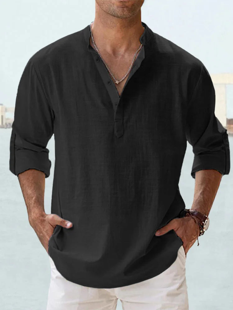 Simon | Chemise D'été Décontractée Pour Hommes | Manches Longues