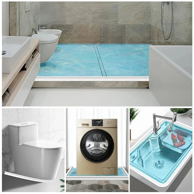 Barrière de Douche - WaterStop - Joint en Silicone - Installation Facile