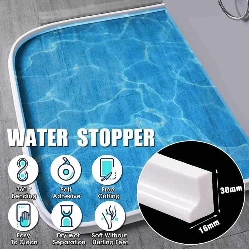 Barrière de Douche - WaterStop - Joint en Silicone - Installation Facile