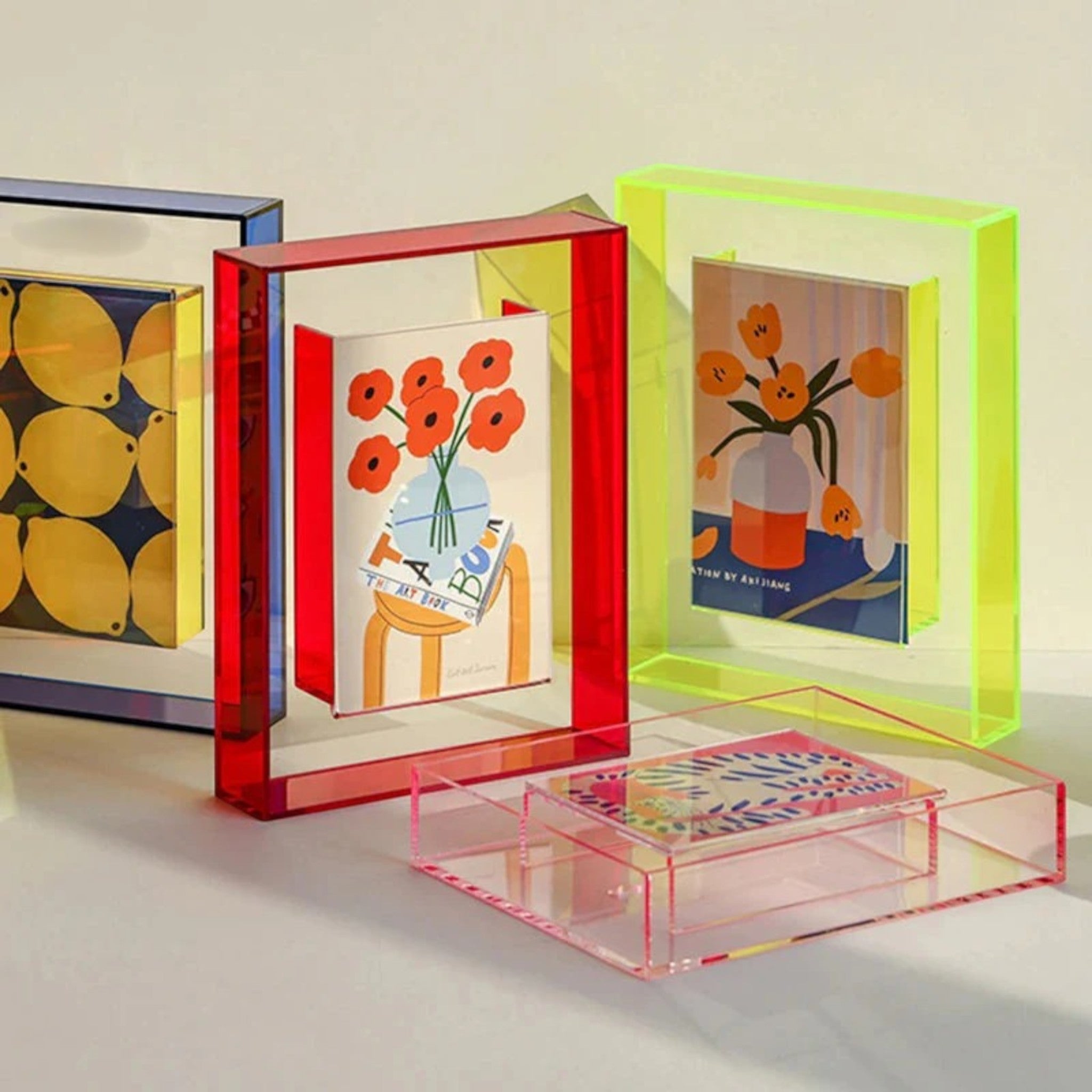 Cadre Élégant et Moderne en Verre Transparent – Clarity II