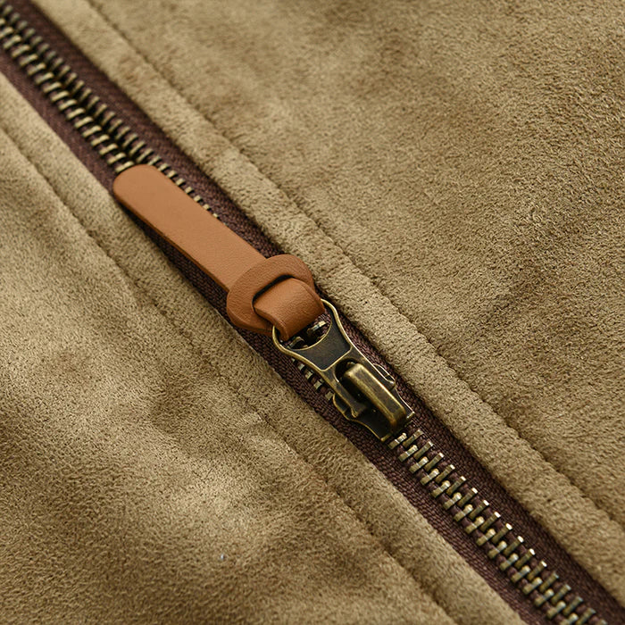 Jean-Loup - Veste Vintage en Daim pour Homme - Automne Élégant