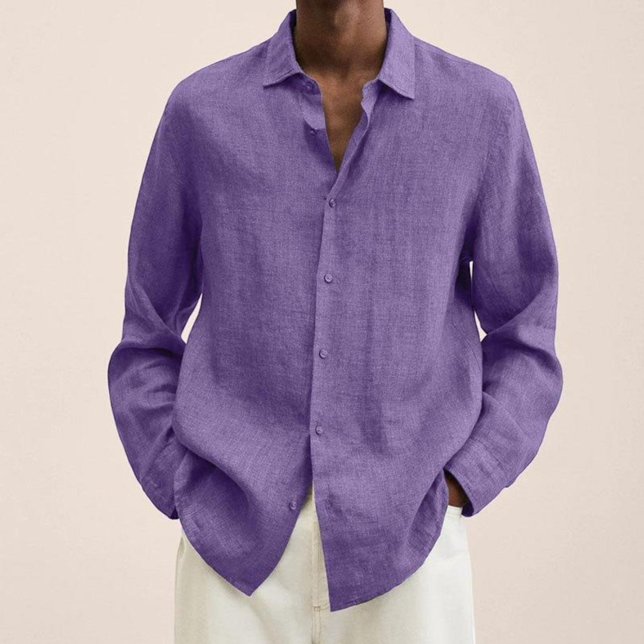 Axel | Chemise Décontractée À Manches Longues Pour Hommes