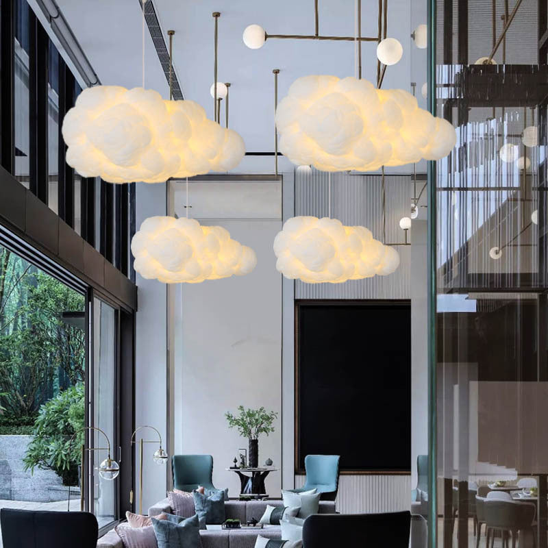 NuageLumière - Suspension Nuage Blanche pour Chambre à Coucher - CloudGlow