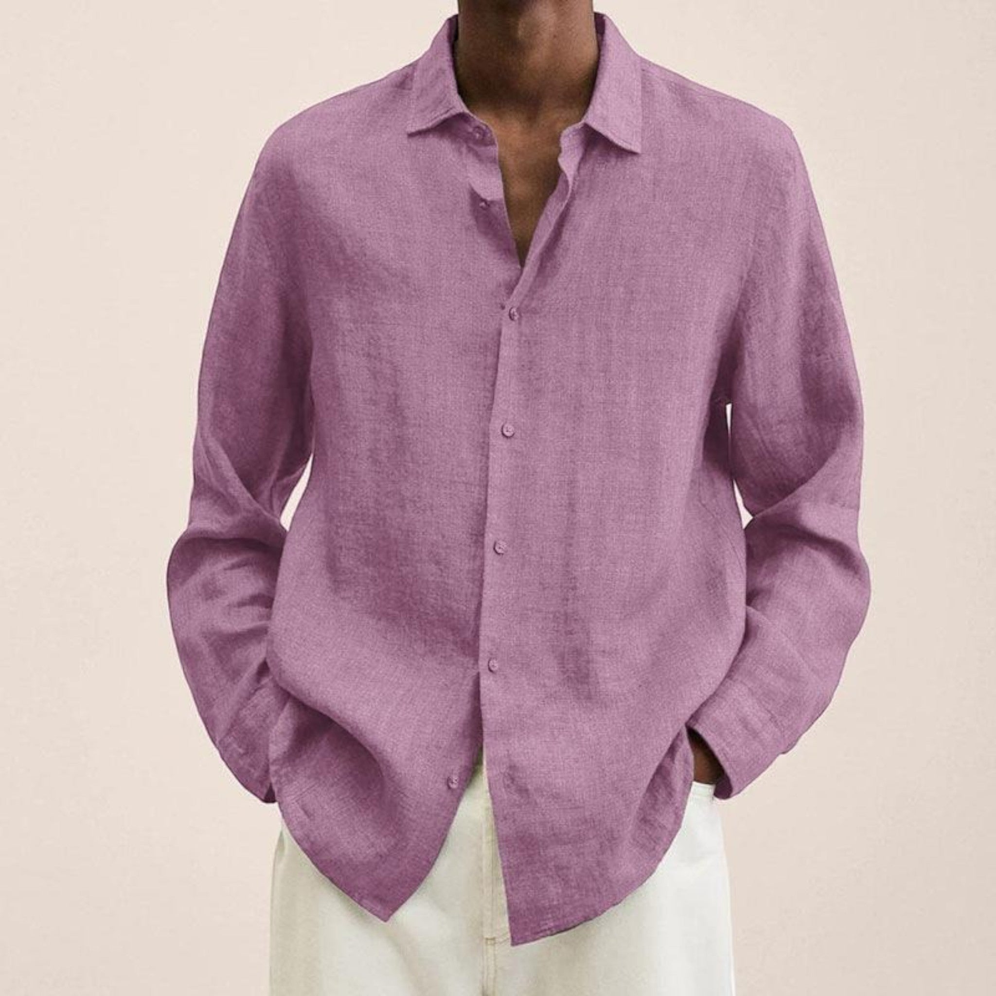 Axel | Chemise Décontractée À Manches Longues Pour Hommes