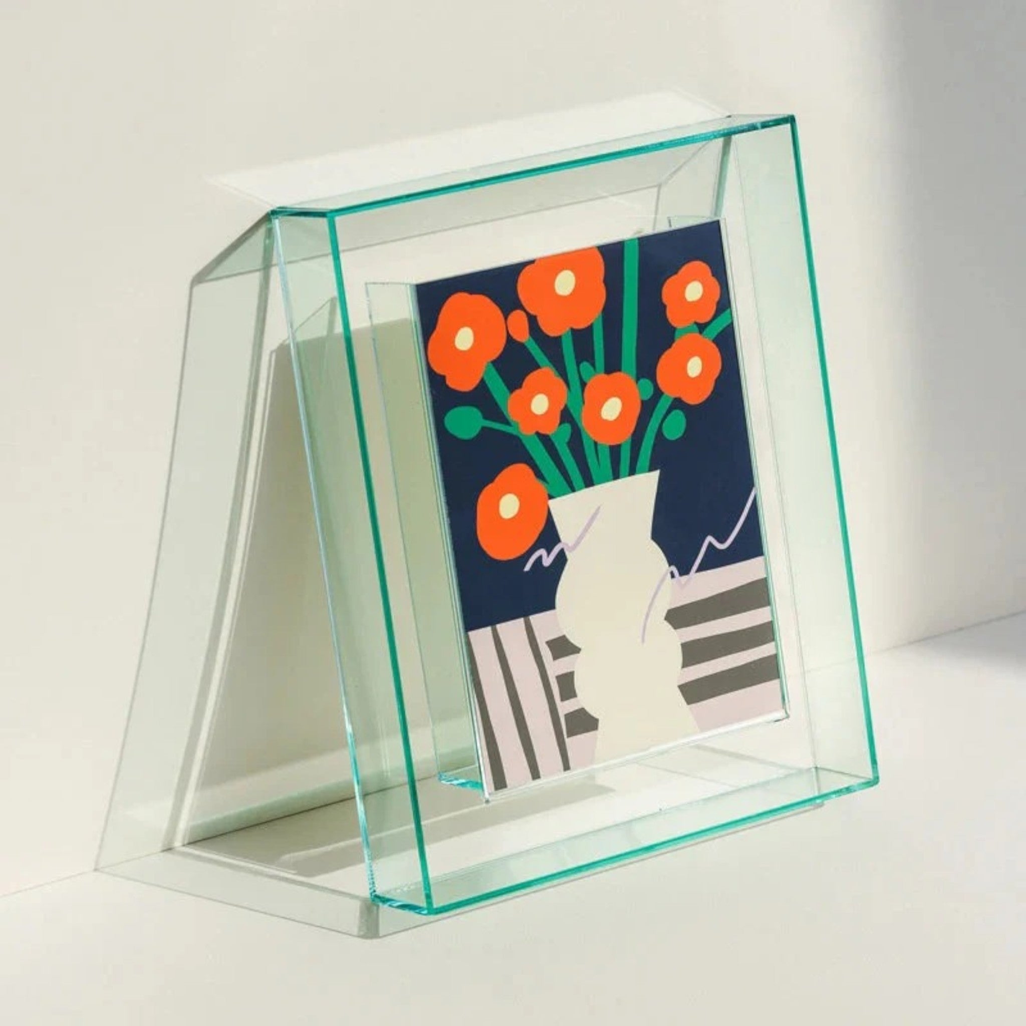 Cadre Élégant et Moderne en Verre Transparent – Clarity II