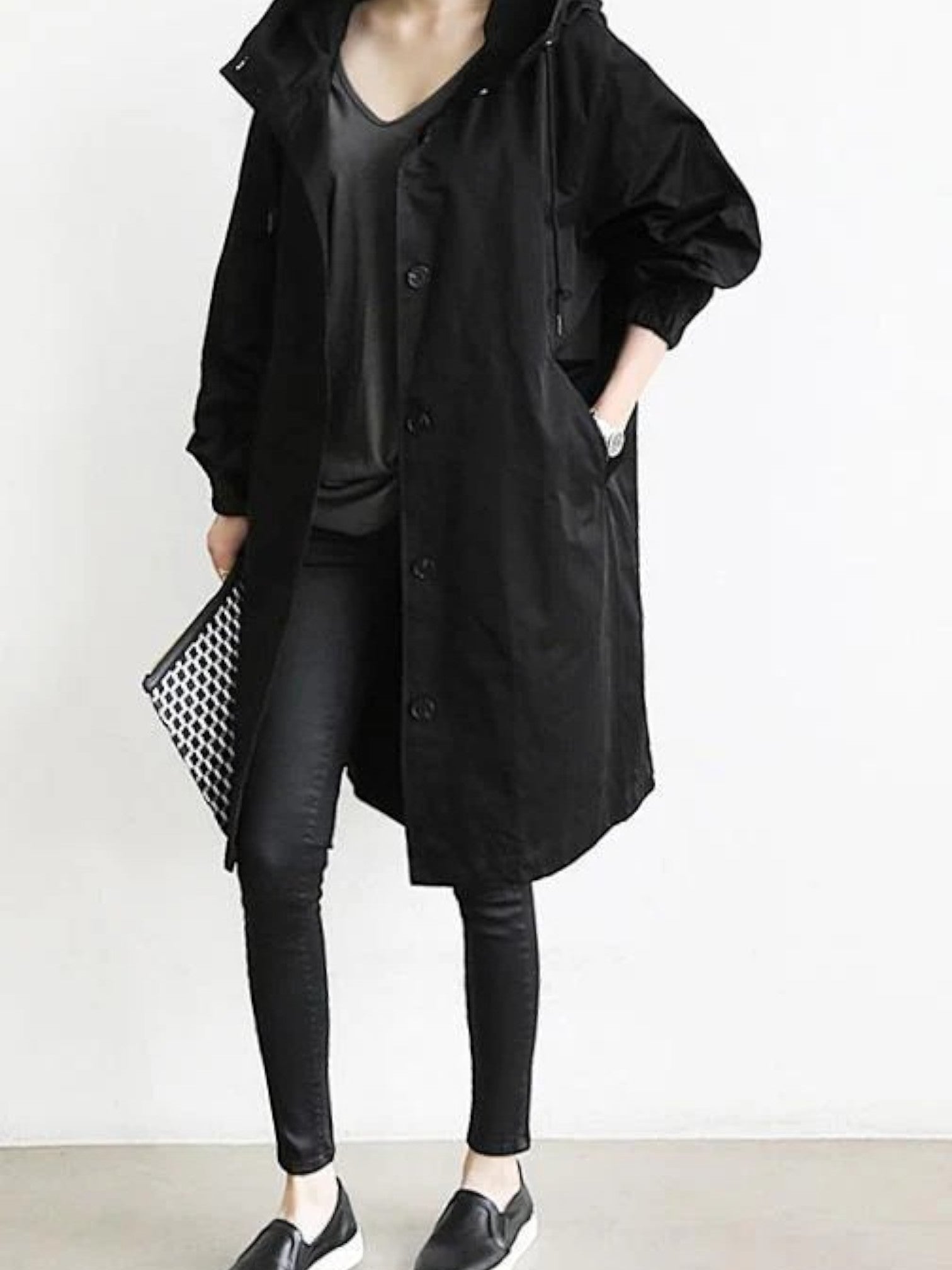 Claire | Trench Coupe-vent Décontracté À Capuche Pour Femme