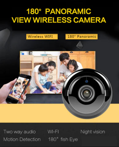 Mini Caméra WiFi 1080P HD – Vision Nocturne IR & Sécurité Maison