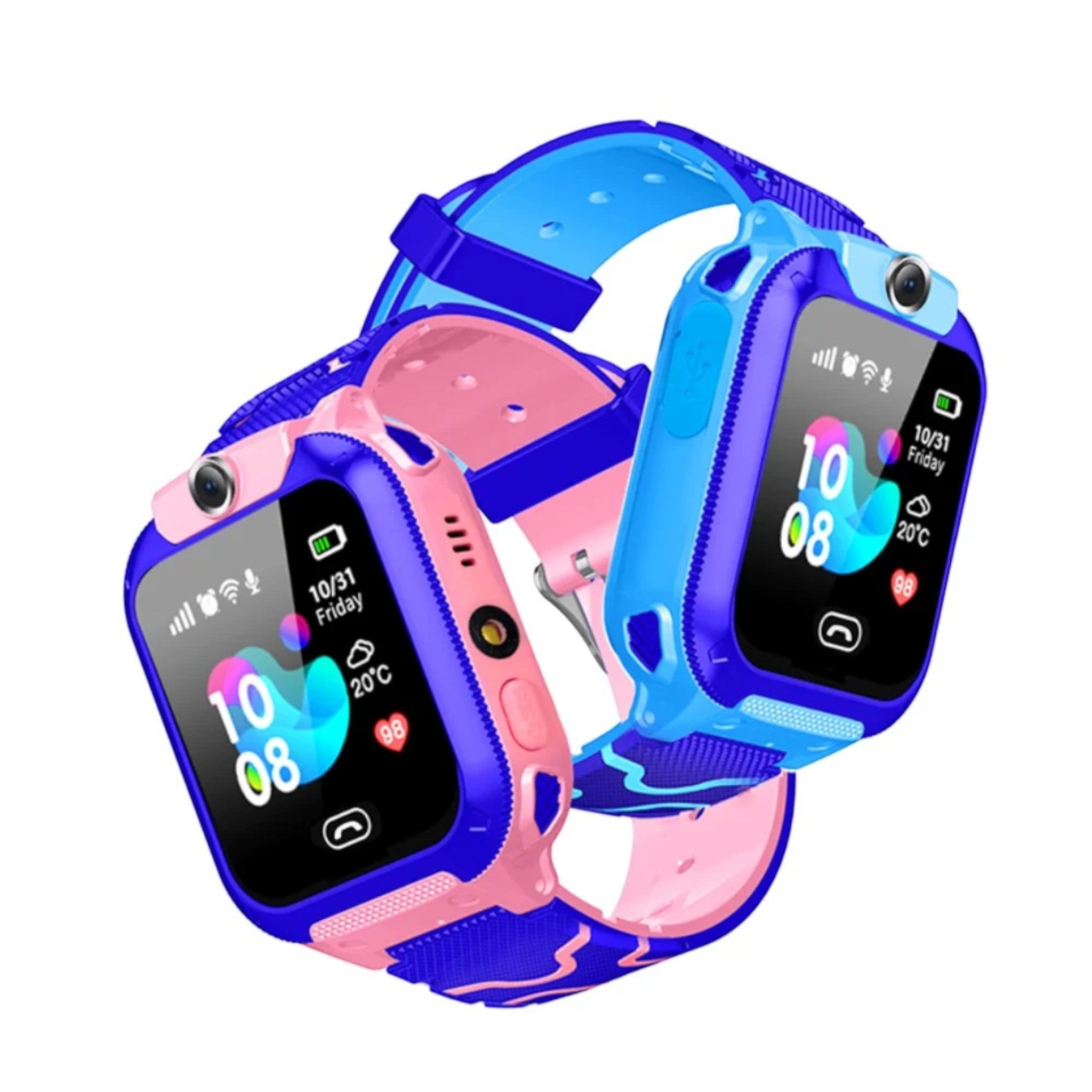 Montre Connectée pour Enfants avec GPS, Caméra, Appels et Bouton SOS – KidSecure