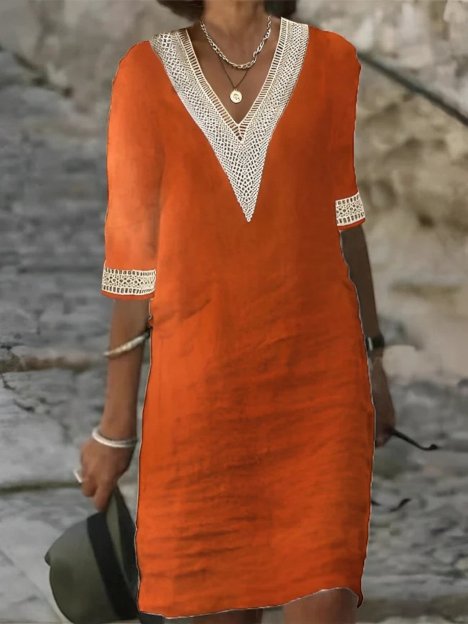 Claire | Robe Tunique Confortable À Col En V Pour Femmes
