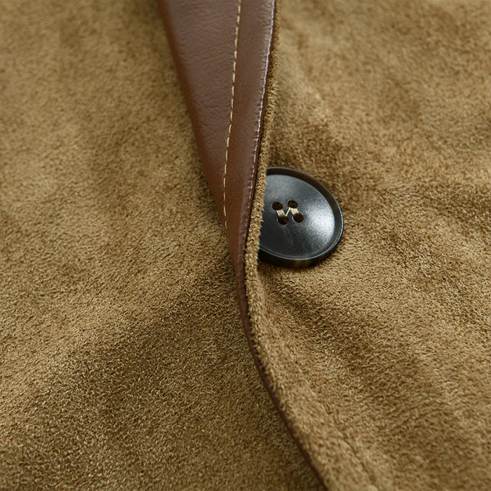 Jean-Loup - Veste Vintage en Daim pour Homme - Automne Élégant