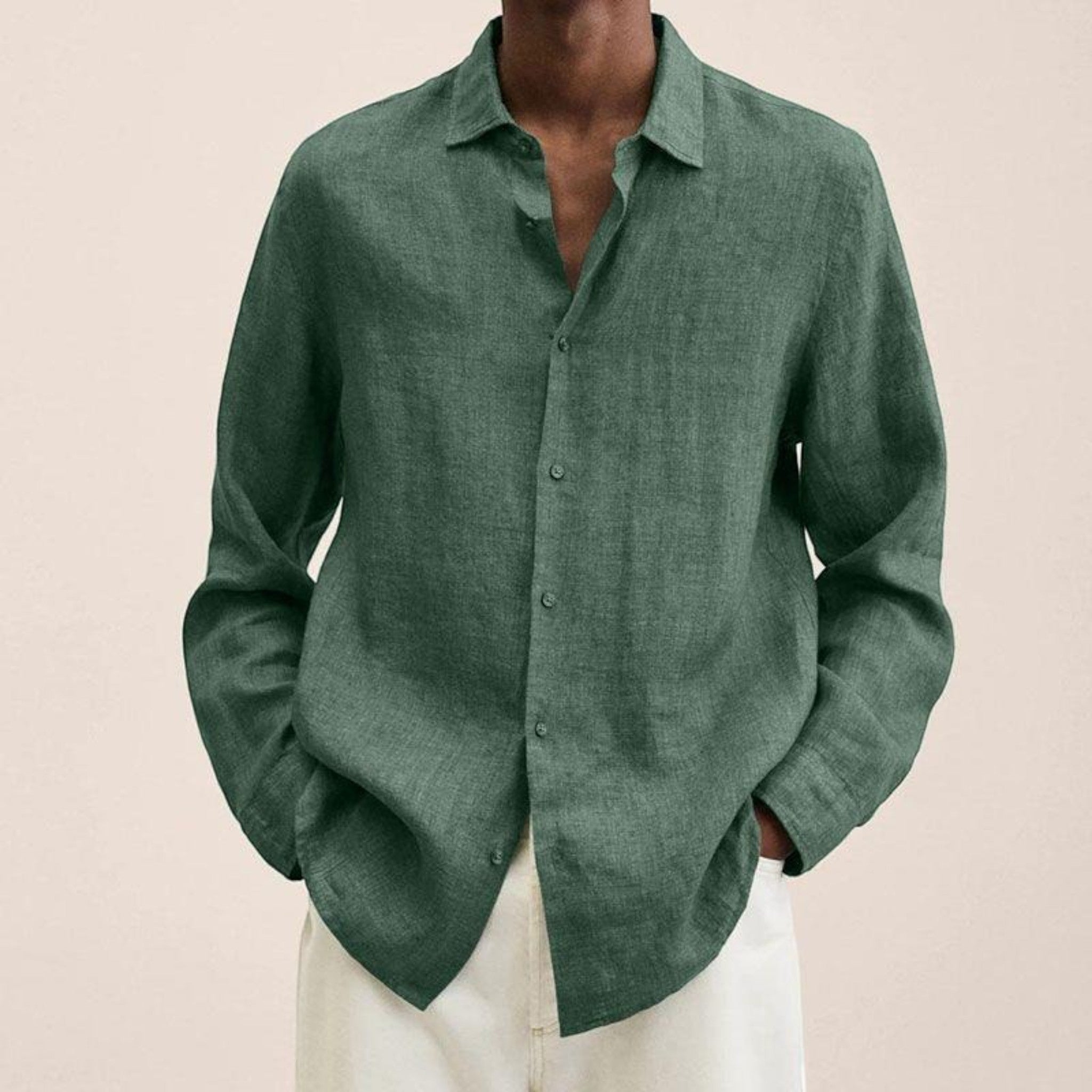 Axel | Chemise Décontractée À Manches Longues Pour Hommes