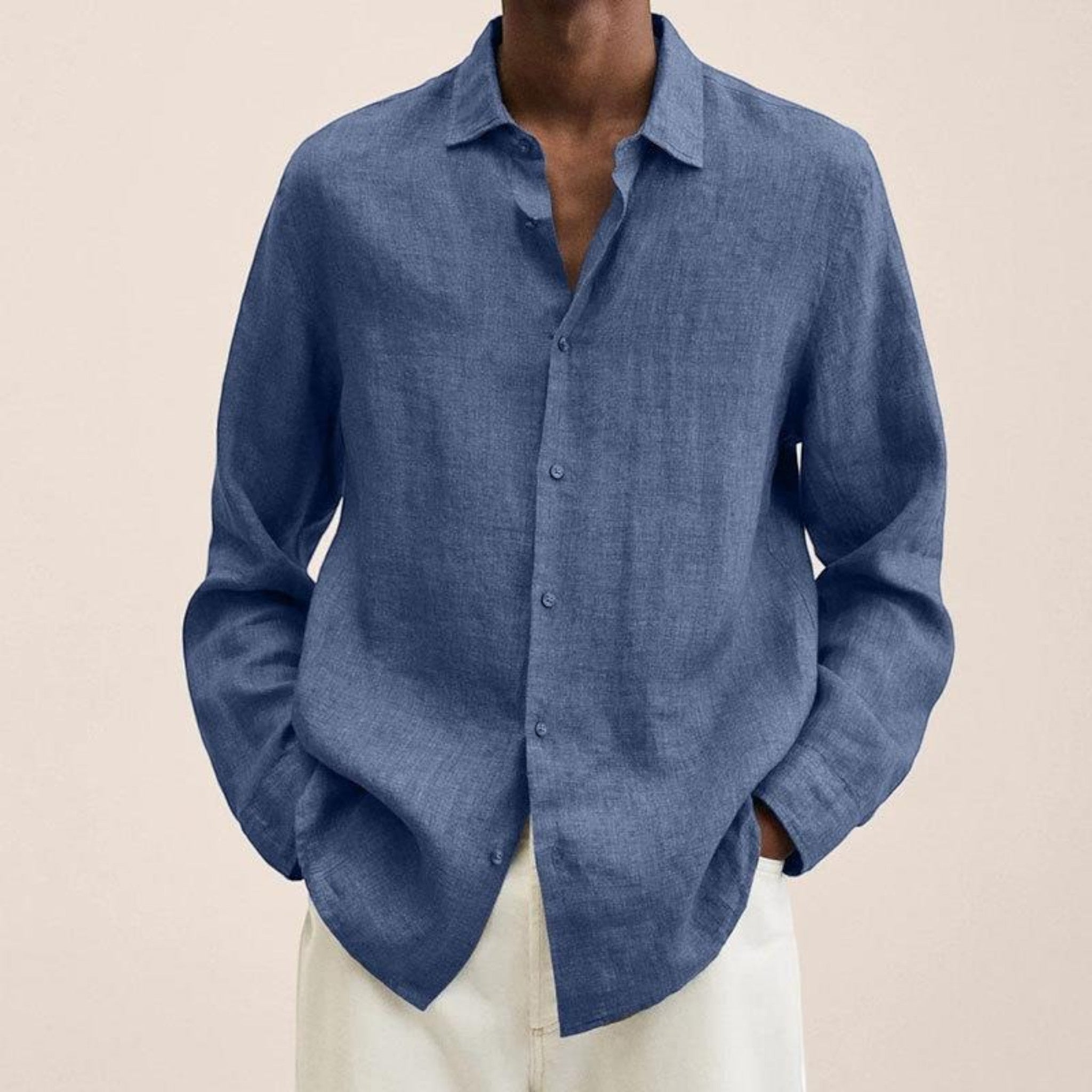 Axel | Chemise Décontractée À Manches Longues Pour Hommes
