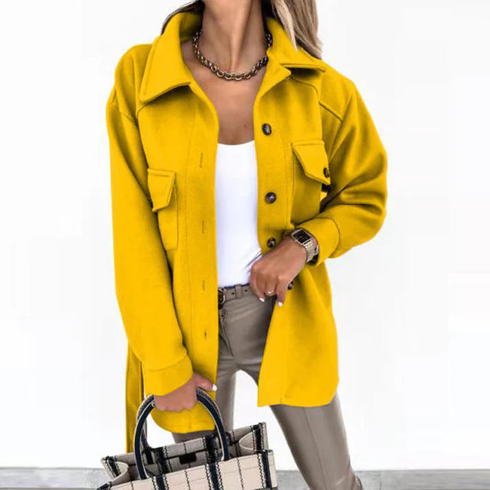 Camille – Manteau en laine chic pour femme