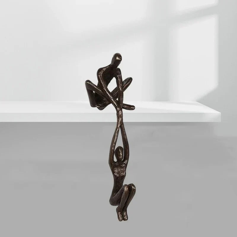 Sculpture Éternel Amour et Force – Statue Symbolique et Émotive