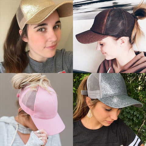 Casquette avec Ouverture pour Queue-de-Cheval – Disponible en 35 Variantes Tendance – TailCa