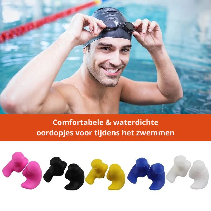 Bouchons d’Oreilles de Natation AquaGuard – Étanches & Confortables – SwimSeal