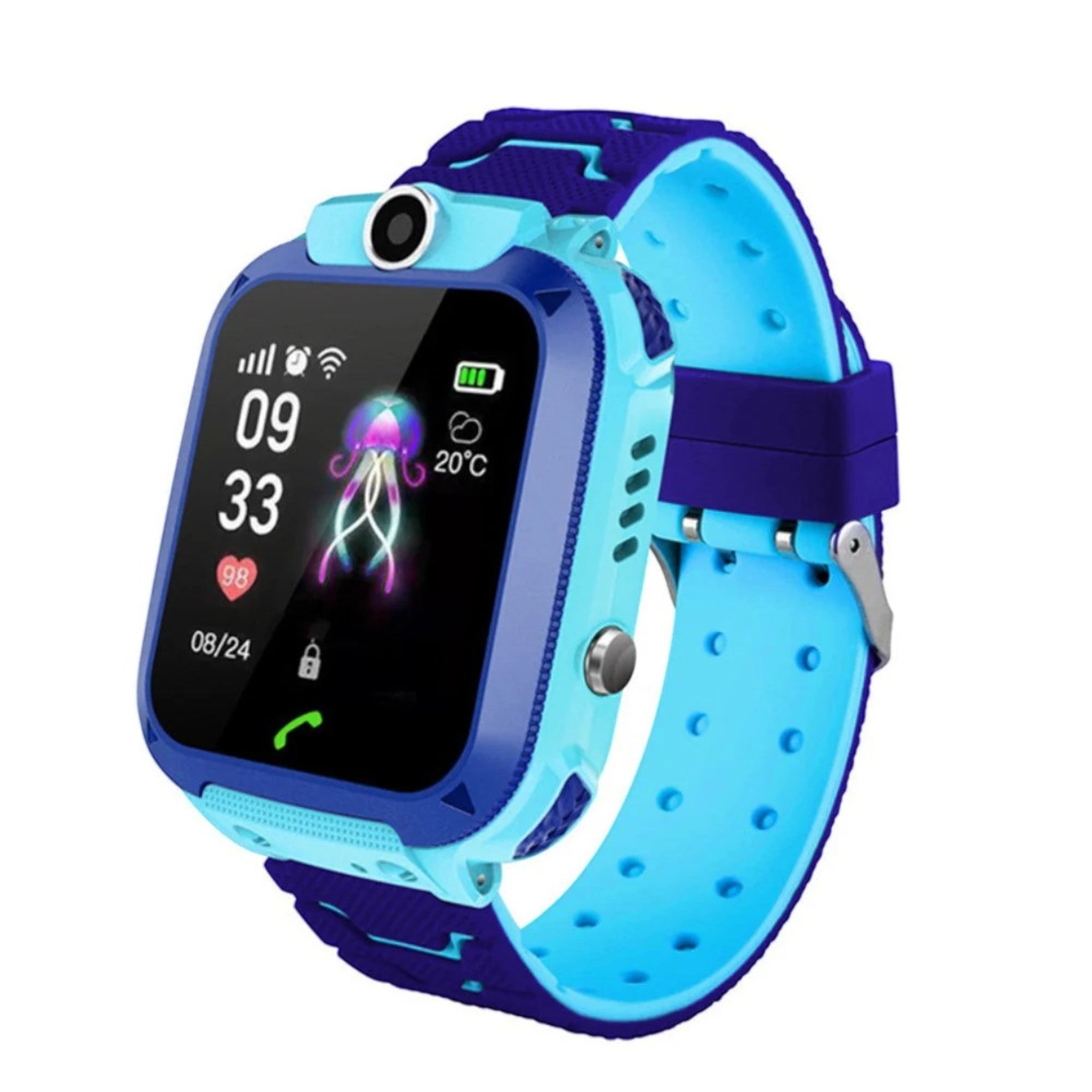 Montre Connectée pour Enfants avec GPS, Caméra, Appels et Bouton SOS – KidSecure