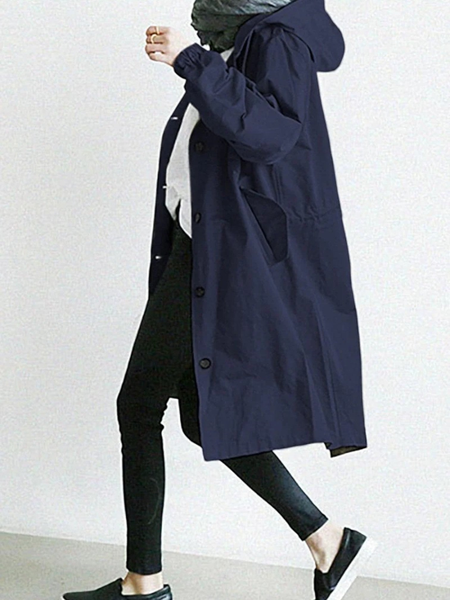 Claire | Trench Coupe-vent Décontracté À Capuche Pour Femme