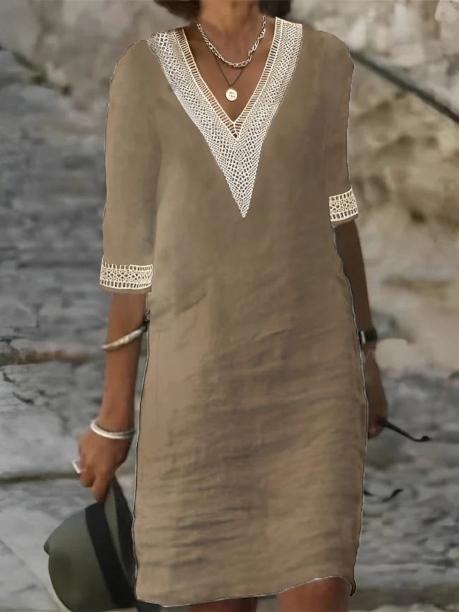Claire | Robe Tunique Confortable À Col En V Pour Femmes