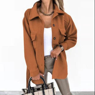 Camille – Manteau en laine chic pour femme