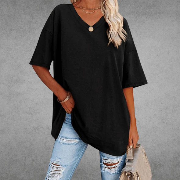 T-shirt à Col V – Intemporel, Confortable & Stylé – Vesso