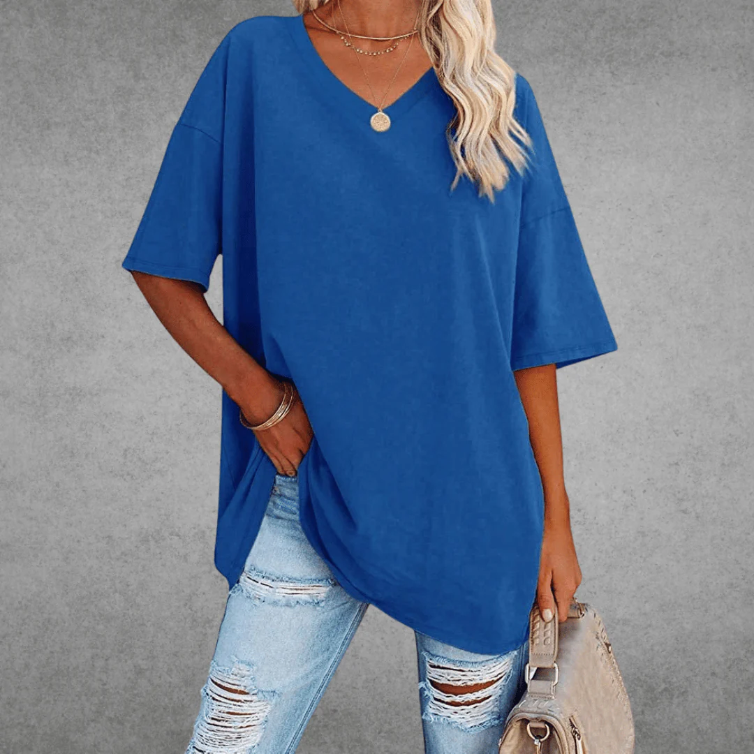 T-shirt à Col V – Intemporel, Confortable & Stylé – Vesso