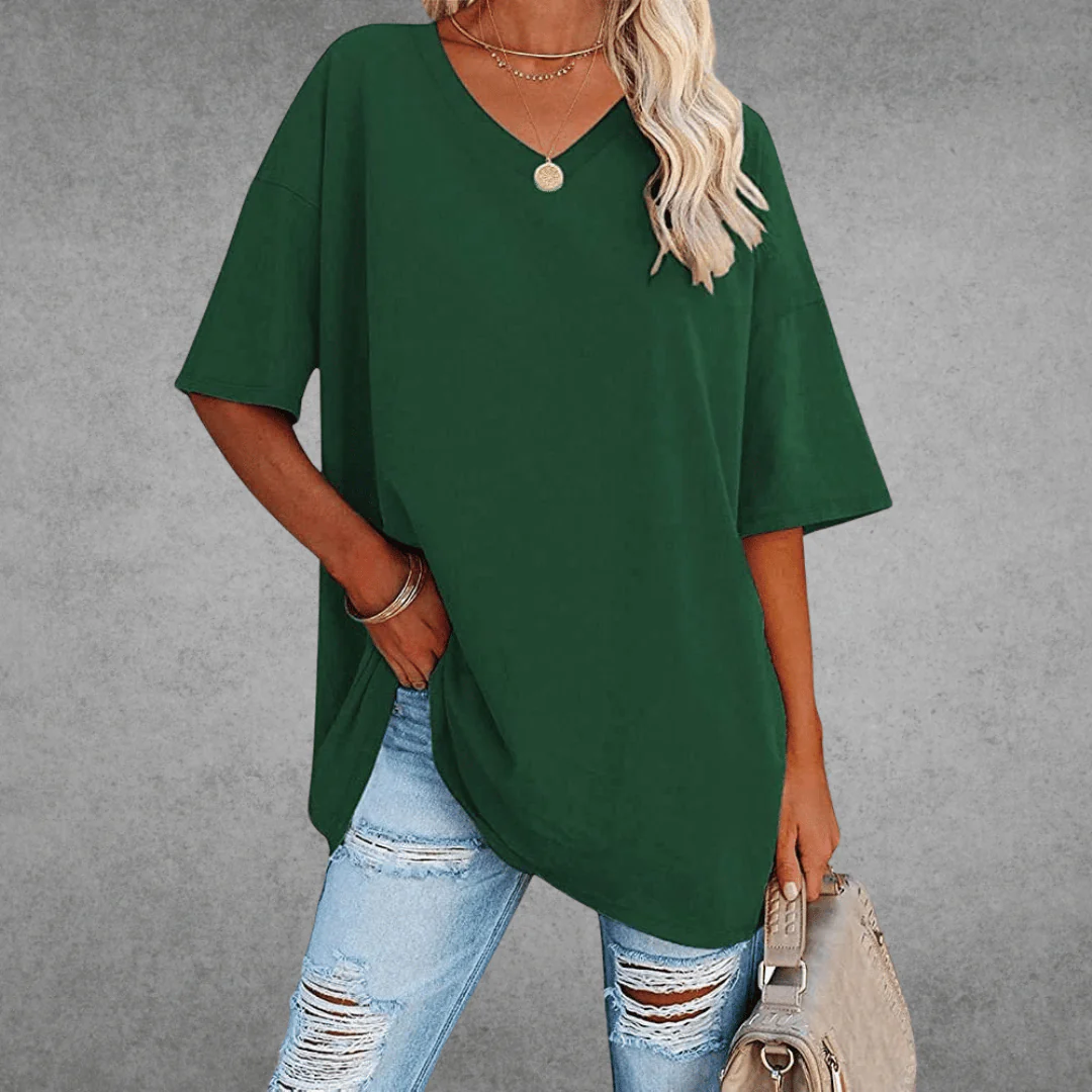 T-shirt à Col V – Intemporel, Confortable & Stylé – Vesso
