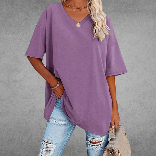T-shirt à Col V – Intemporel, Confortable & Stylé – Vesso