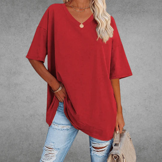 T-shirt à Col V – Intemporel, Confortable & Stylé – Vesso