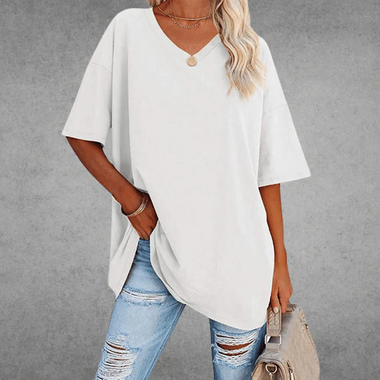 T-shirt à Col V – Intemporel, Confortable & Stylé – Vesso