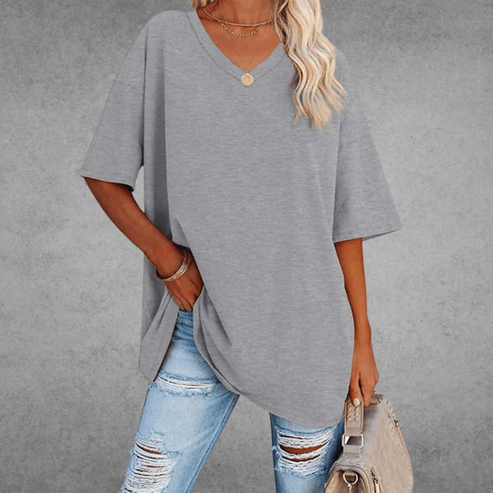 T-shirt à Col V – Intemporel, Confortable & Stylé – Vesso