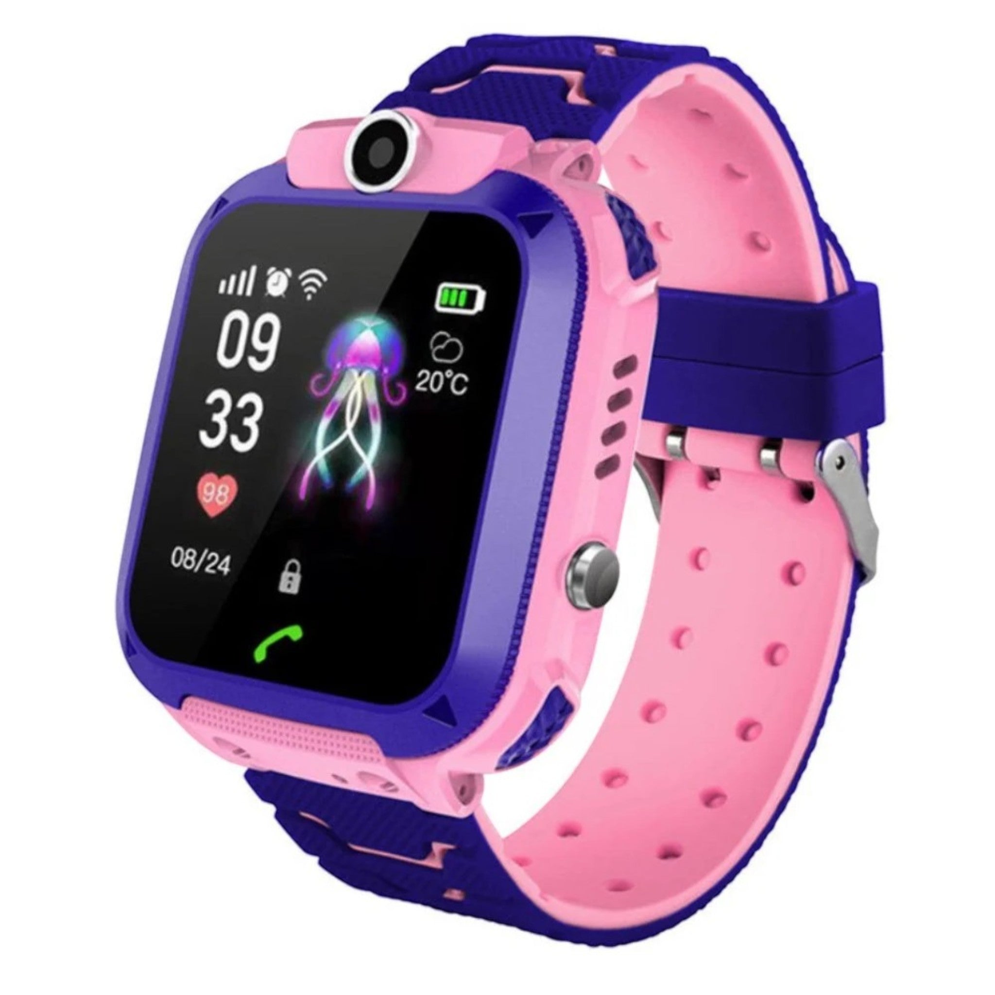 Montre Connectée pour Enfants avec GPS, Caméra, Appels et Bouton SOS – KidSecure