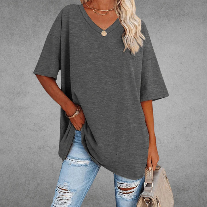 T-shirt à Col V – Intemporel, Confortable & Stylé – Vesso