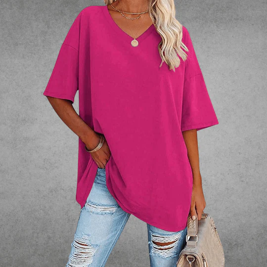 T-shirt à Col V – Intemporel, Confortable & Stylé – Vesso