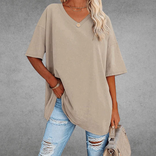 T-shirt à Col V – Intemporel, Confortable & Stylé – Vesso