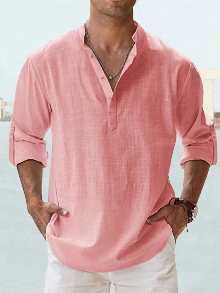 Simon | Chemise D'été Décontractée Pour Hommes | Manches Longues