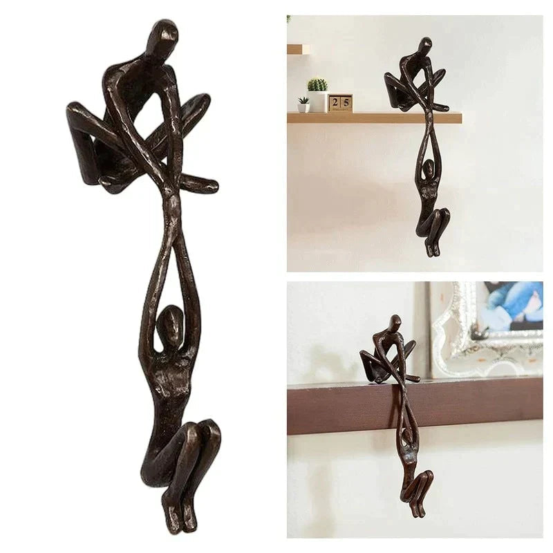 Sculpture Éternel Amour et Force – Statue Symbolique et Émotive