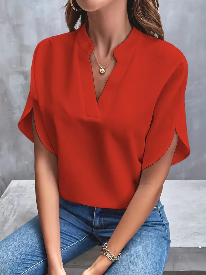 Delphine | Blouse Légère À Col En V Pour Femme