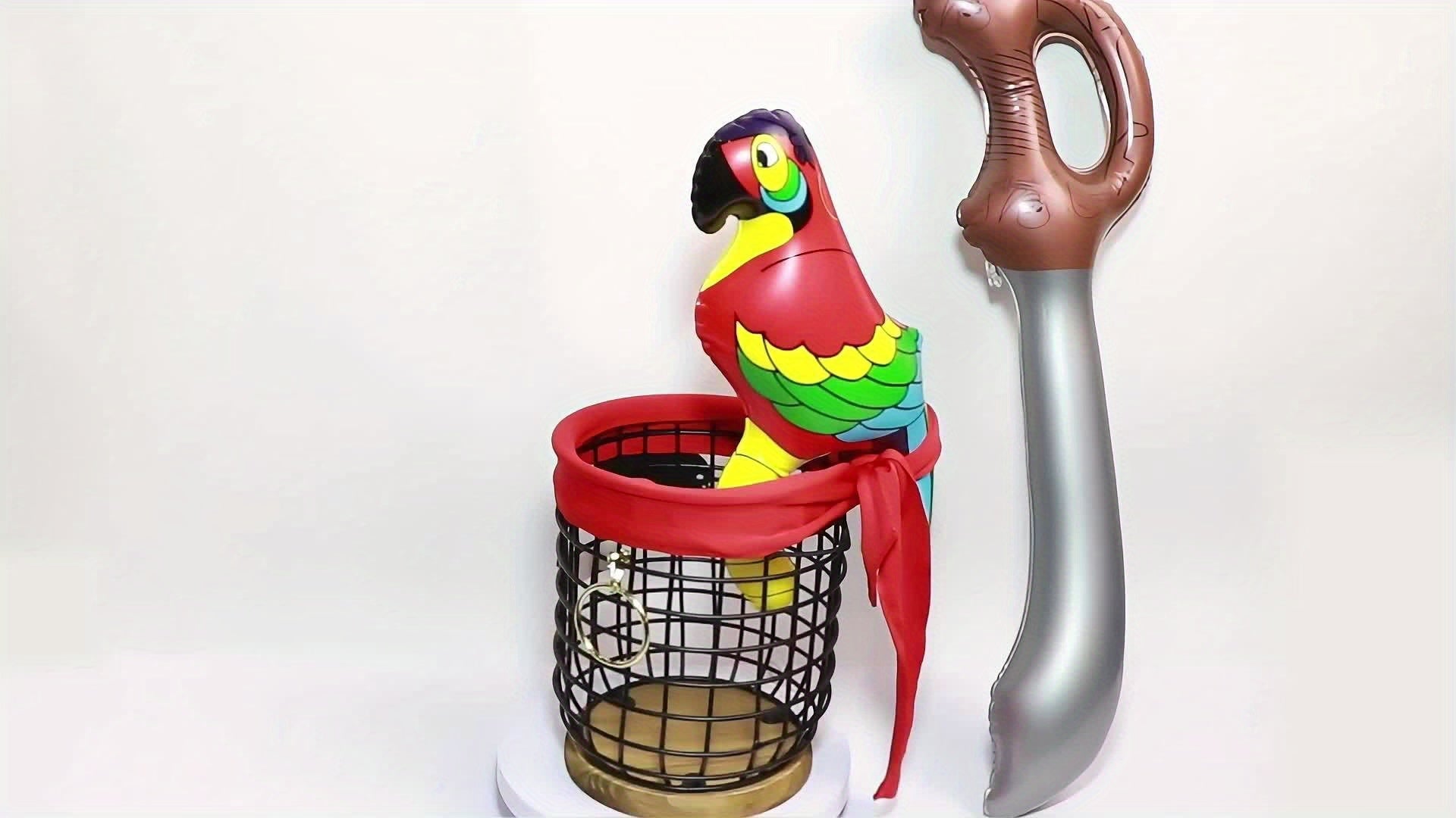 Capitaine Barbe-Noire – Set Complet d’Accessoires de Pirate avec Perroquet, Lunettes et Épée
