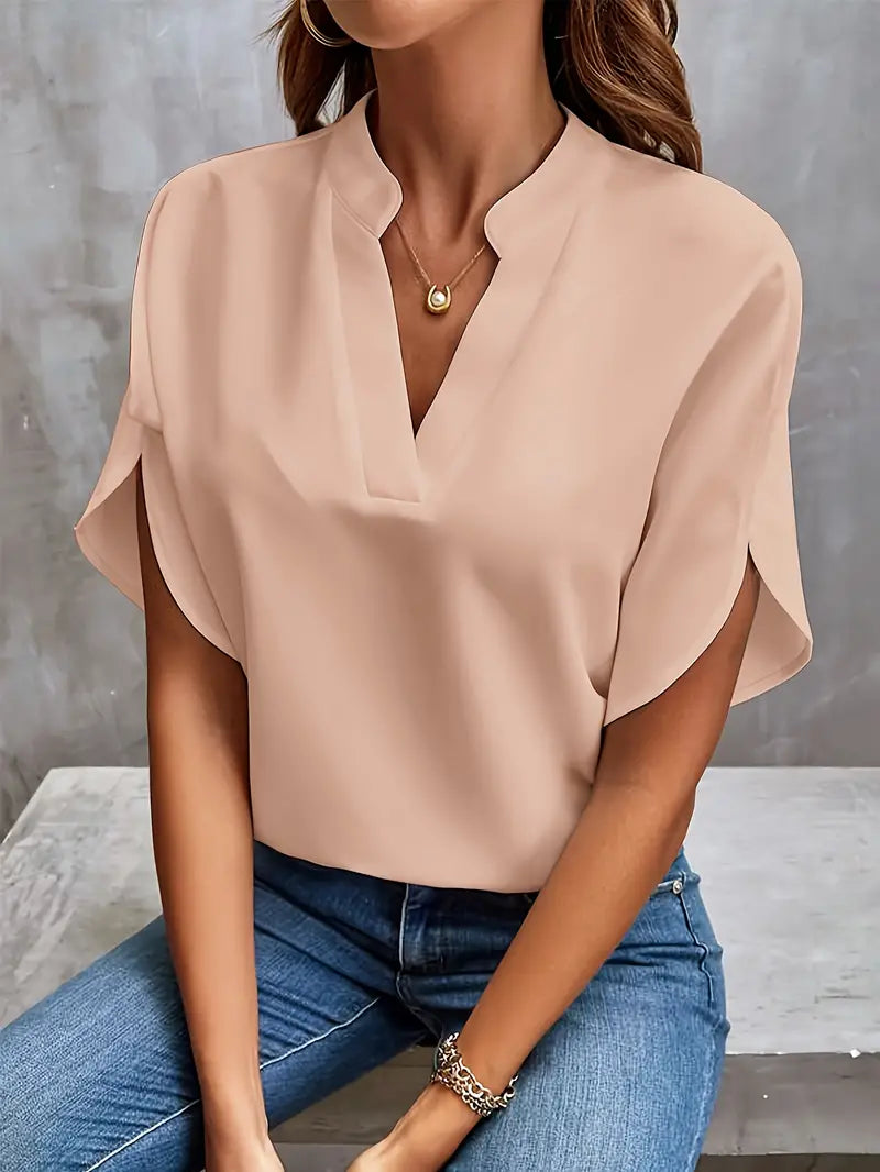 Delphine | Blouse Légère À Col En V Pour Femme