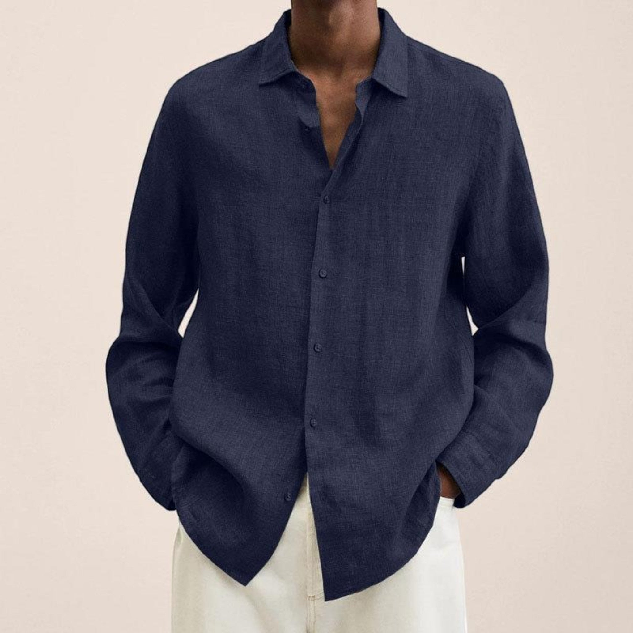 Axel | Chemise Décontractée À Manches Longues Pour Hommes
