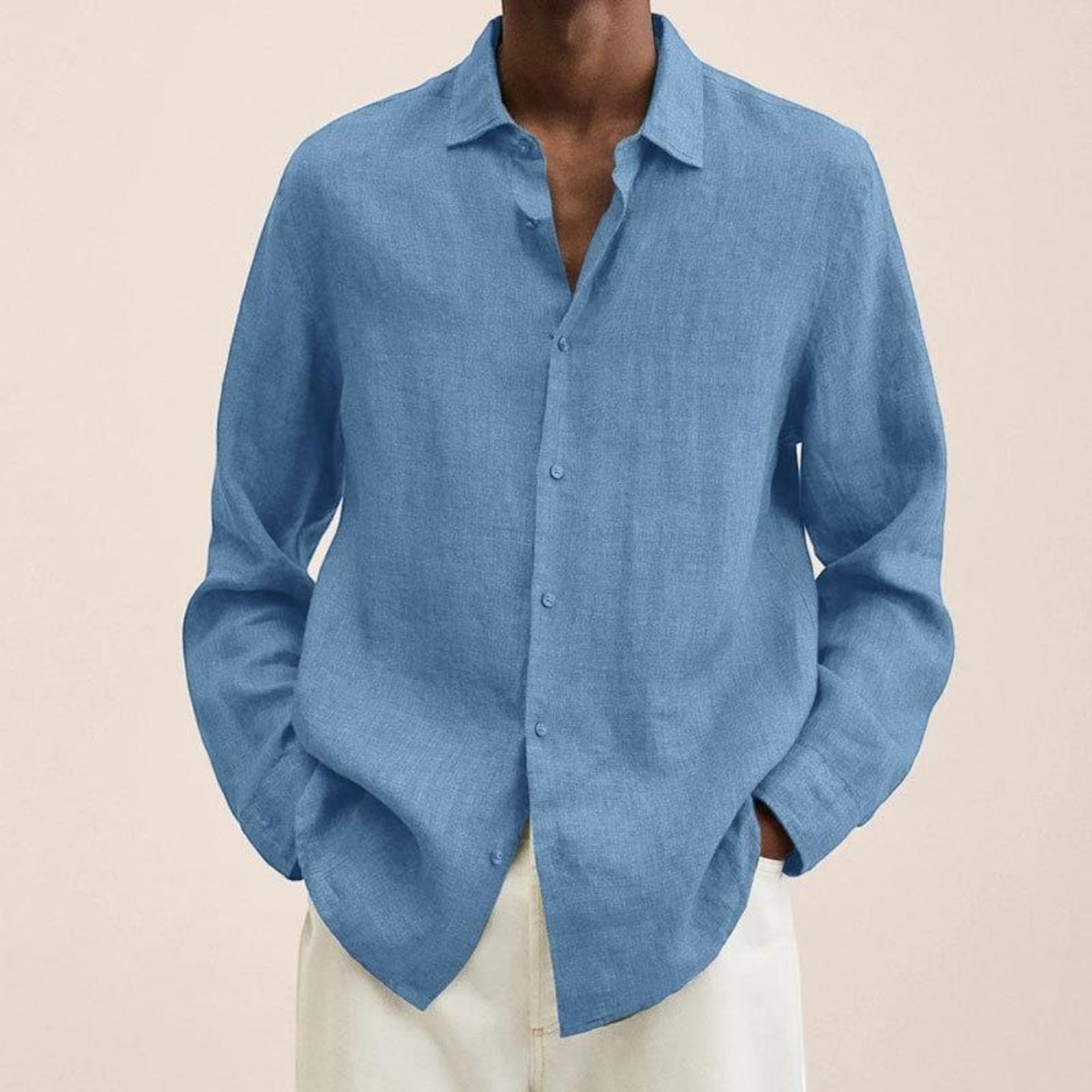 Axel | Chemise Décontractée À Manches Longues Pour Hommes