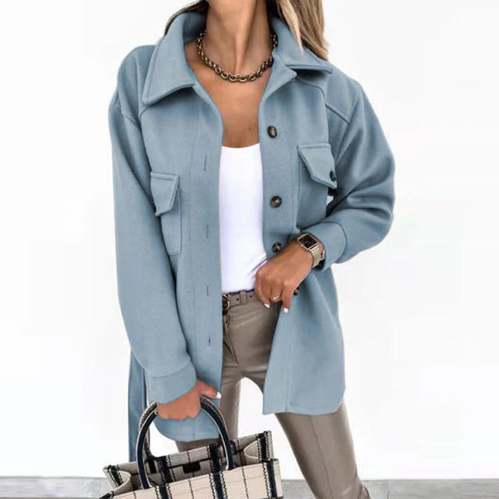 Camille – Manteau en laine chic pour femme