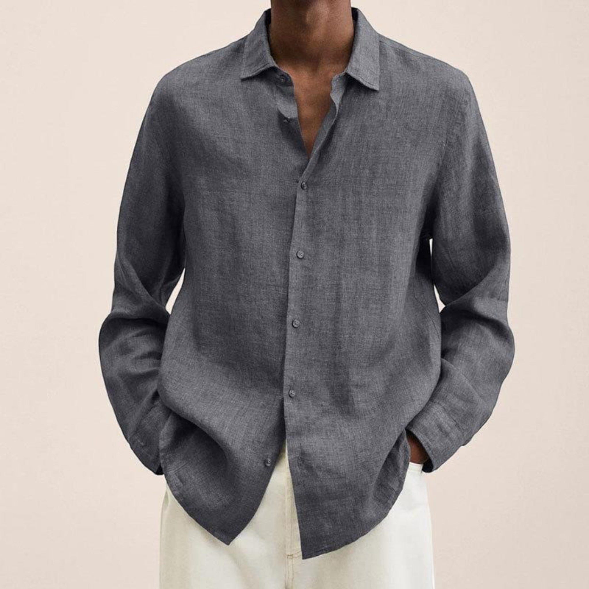Axel | Chemise Décontractée À Manches Longues Pour Hommes