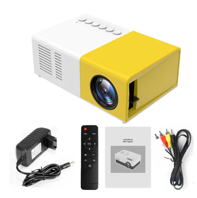 Mini Projecteur Portable – Compact et Haute Qualité d'Image pour Divertissement